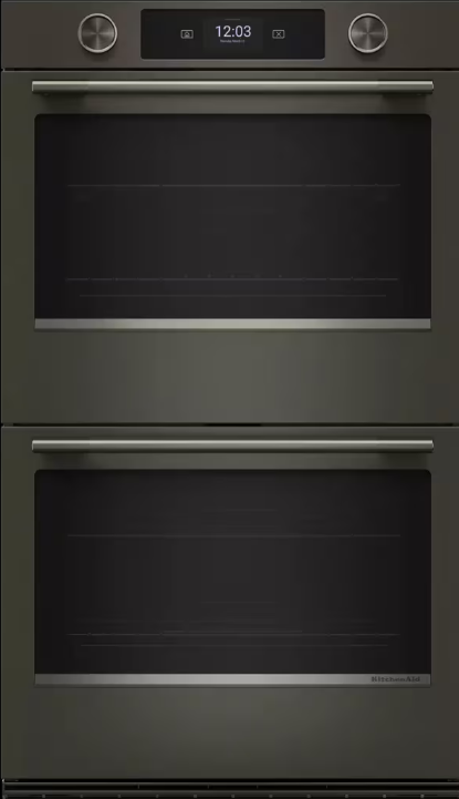 30-inch Smart Electric Double Wall Oven with Assisted Cooking Modes – Black Ore