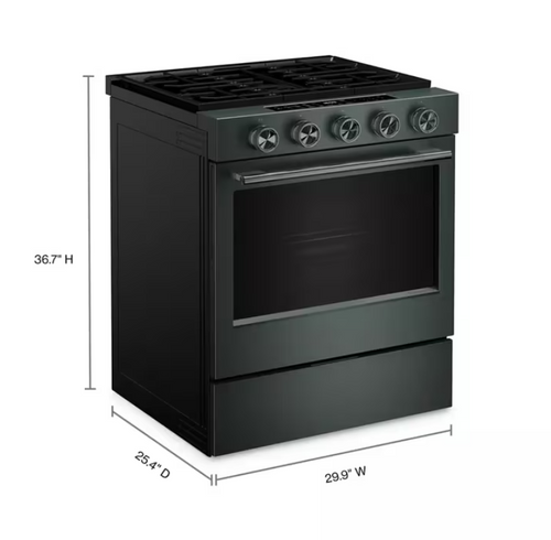 5.0 Cu. Ft. Smart Slide-in Gas Range with Convection Cooking Modes and 2-in-1 Burner