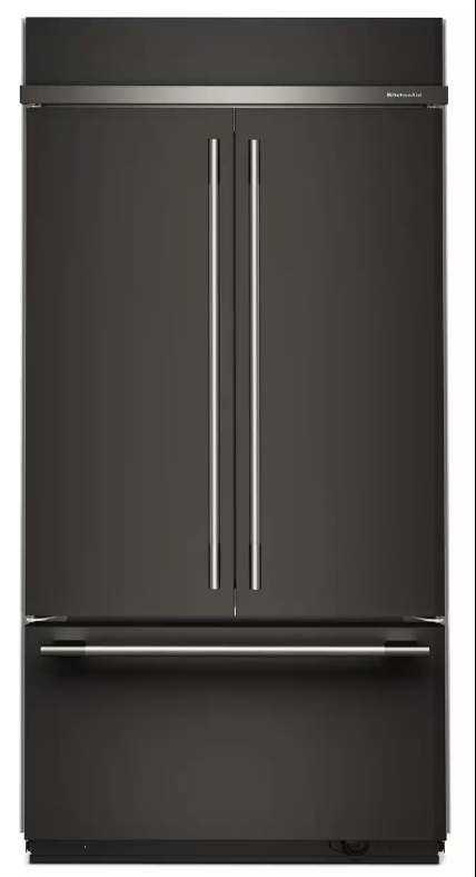 Kitchen Aid’s 24.2 Cu. Ft. 42″ Built-In French Door Bottom Mount Refrigerator with Platinum Interior
