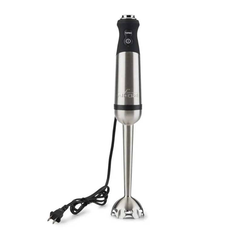 Stainless Steel Immersion Hand Blender, 600 Watts