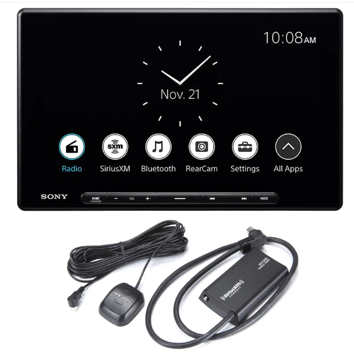 Sony XAV-AX8500 10.1" Floating Digital Multimedia Receiver | SiriusXM SXV300V1C Connect Vehicle Tuner Bundle