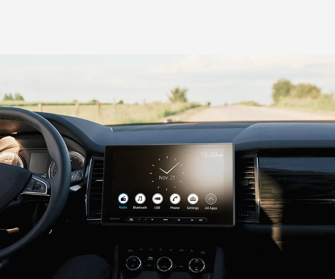 Sony XAV-AX8500 10.1" Floating Digital Multimedia Receiver | SiriusXM SXV300V1C Connect Vehicle Tuner Bundle