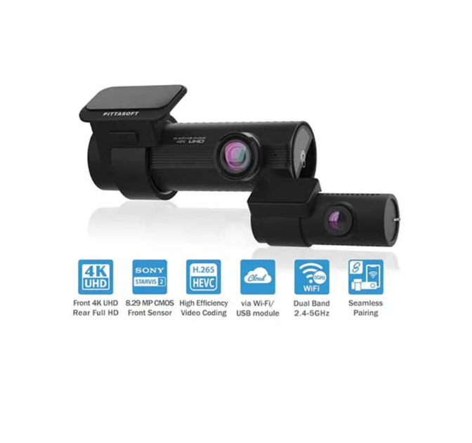 BlackVue DR970X-2CHPLUS-64 2-Channel 4K Front + 1080P Rear Dash Camera with WiFi (DR970X2CHPLUS64)