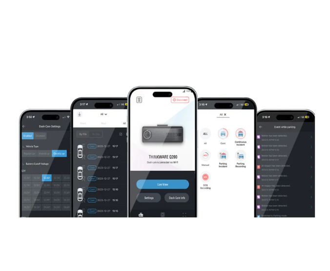 Thinkware Q200CH32 2K Dash Cam with Wi-Fi (Q200CH32)