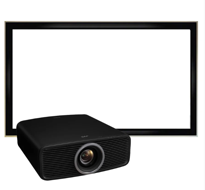 JVC DLA-NZ700 D-ILA 4K Home Cinema Projector | LX-120G169 120" Grey 16:9 Fixed Screen - Bundle