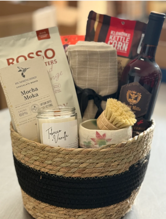 Coffee & Wine Gift Basket